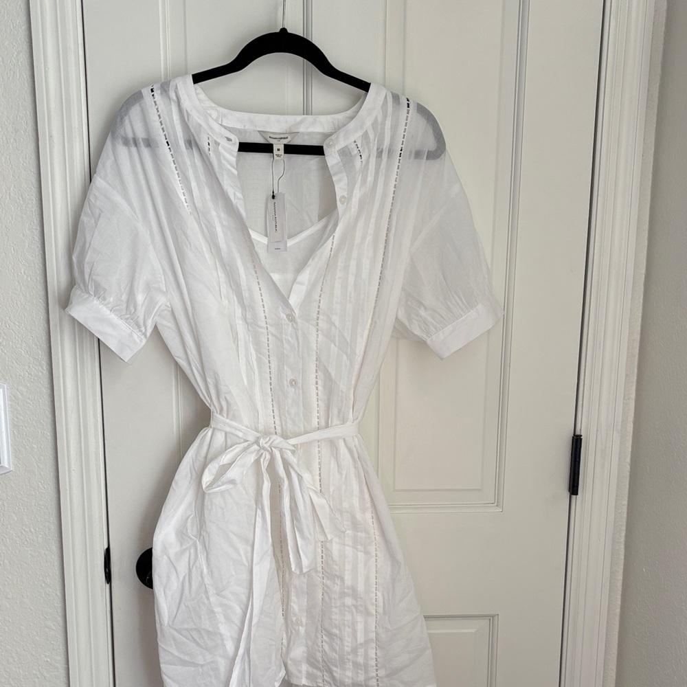 Banana Republic Crisp White Shirt Dress. NWT